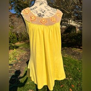 Copper Key crochet racer back baby doll tank top